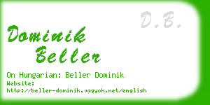 dominik beller business card